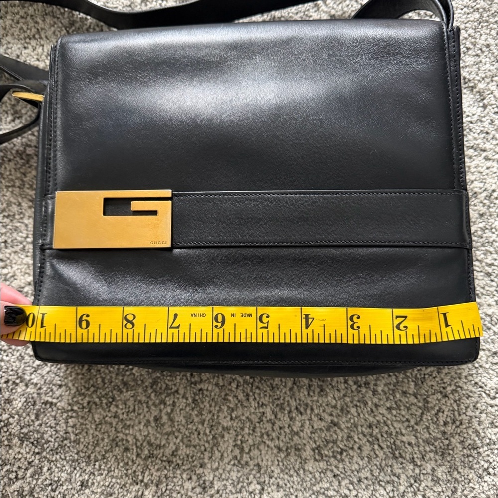 Vintage Gucci black leather bag with Certification of Authenticity - Picture 12 of 16